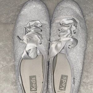 Keds Women's Glittery White Sneakers